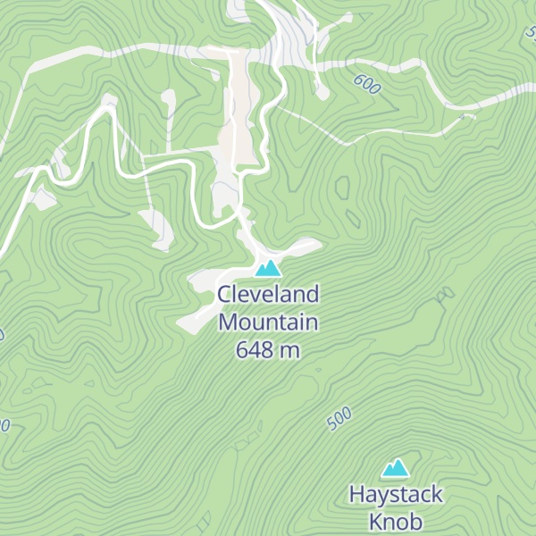 Map of Cleveland Mountain