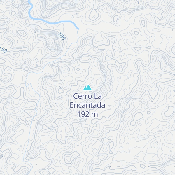 Map of Cerro La Encantada