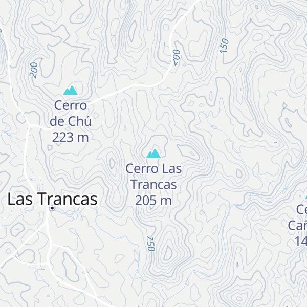 Map of Cerro Las Trancas