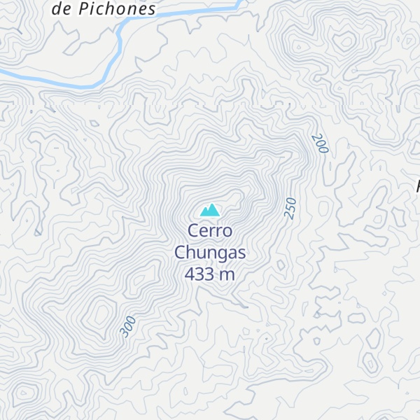 Map of Cerro Chungas