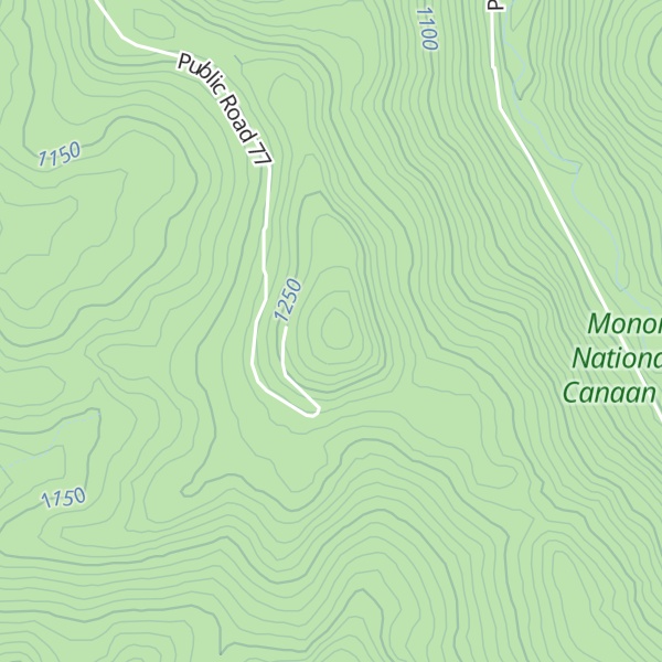 Map of Mikes Knob