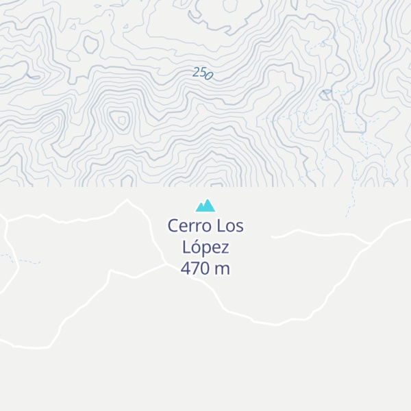 Map of Cerro Los López