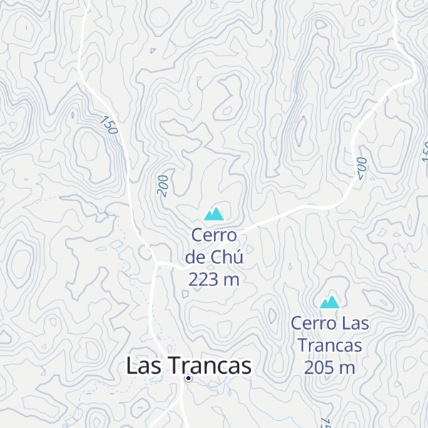 Map of Cerro de Chú