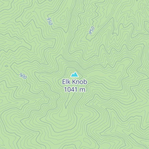 Map of Elk Knob