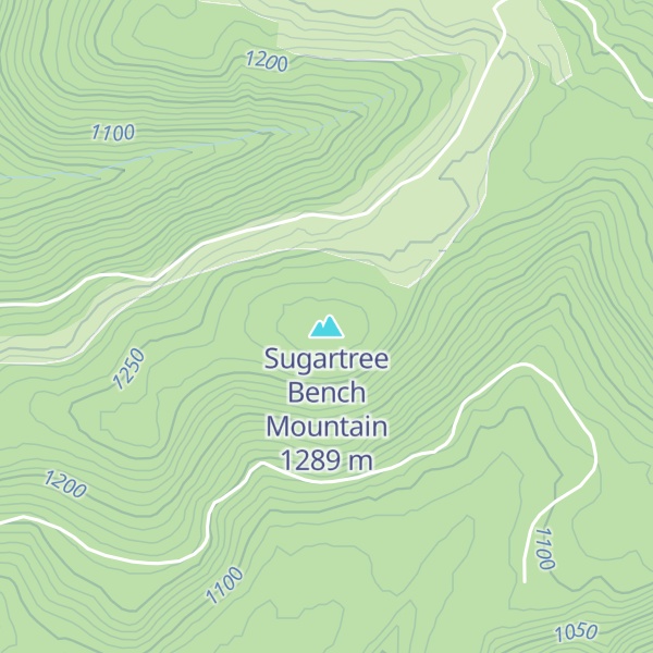 Map of Sugartree Bench Mountain