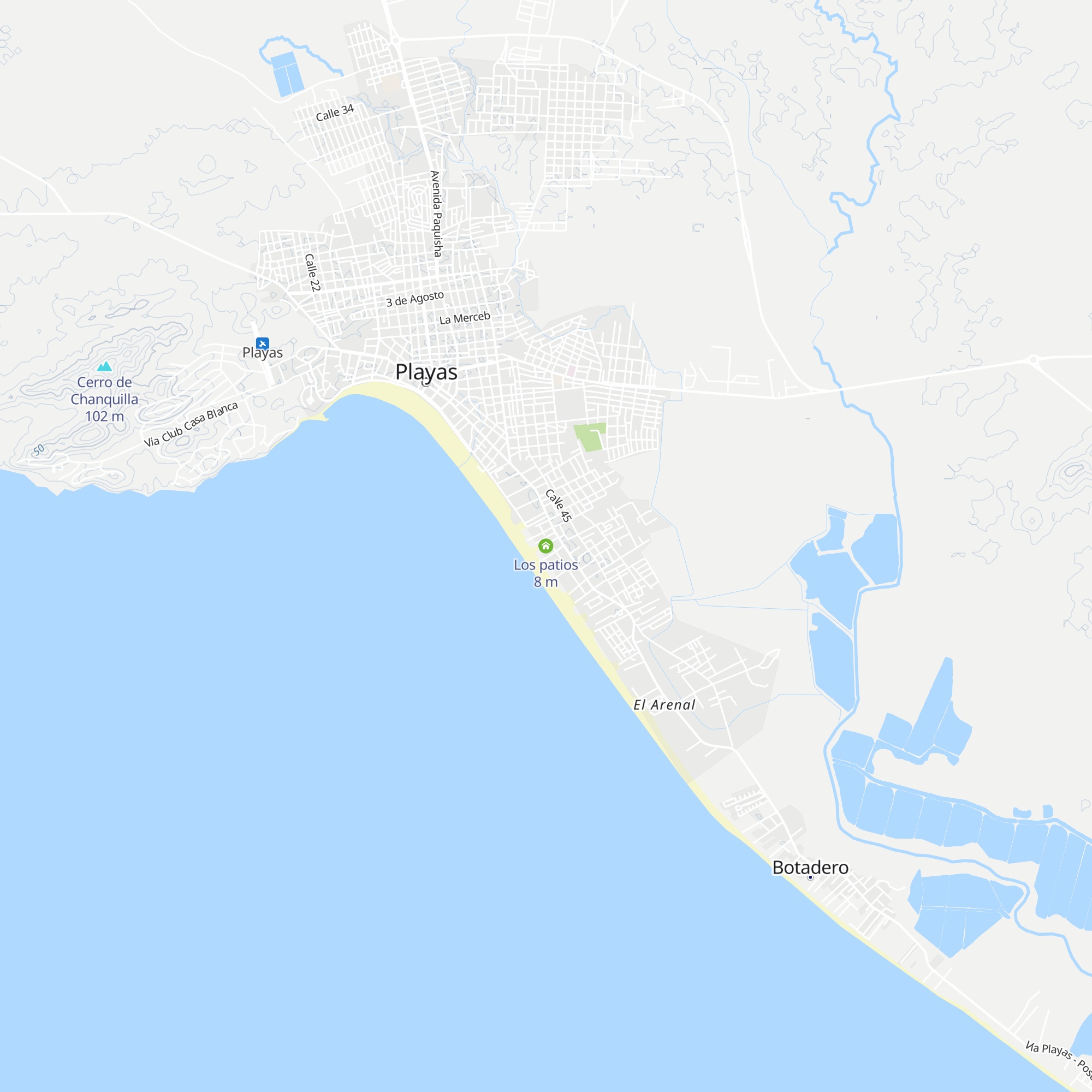 Los patios map