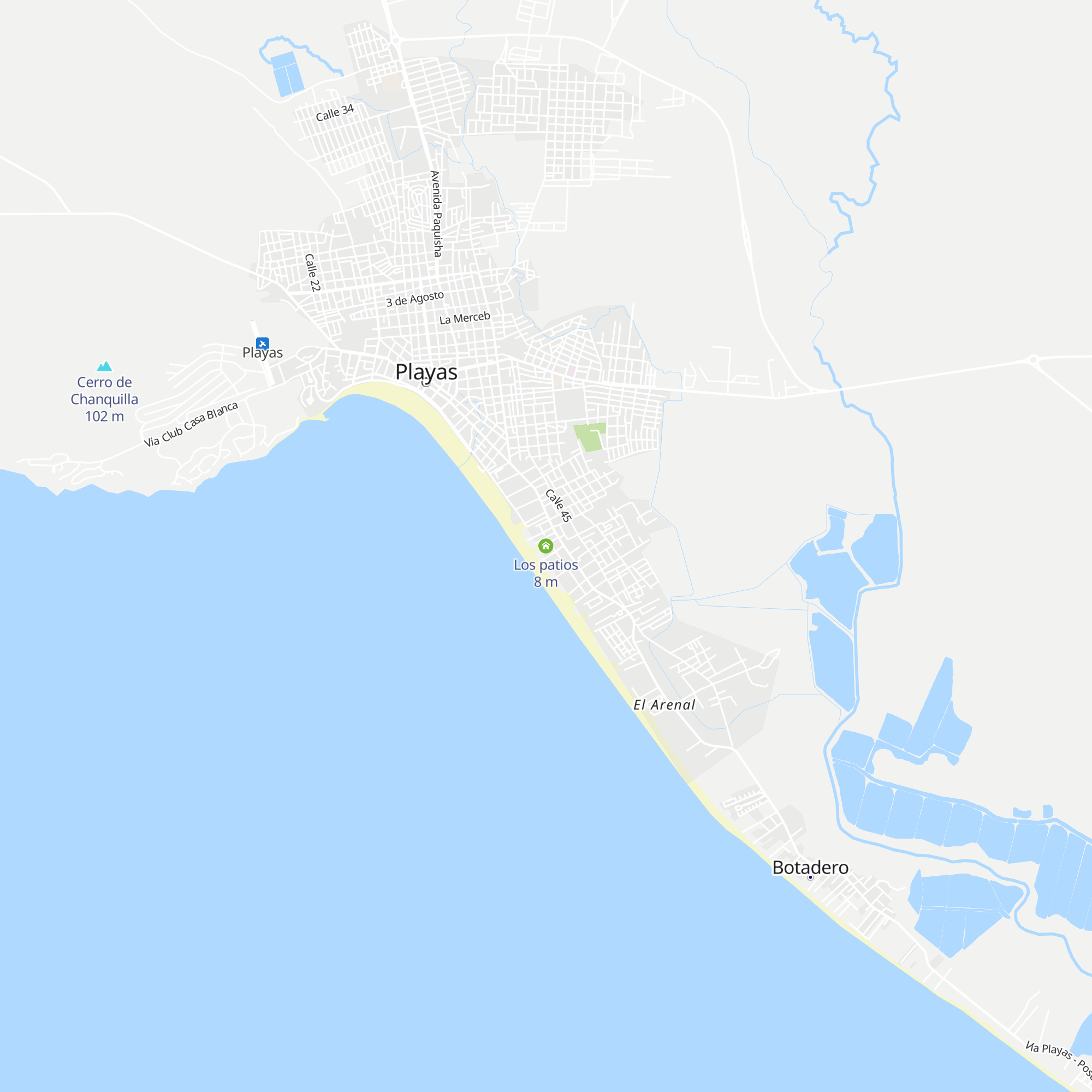 Los patios map