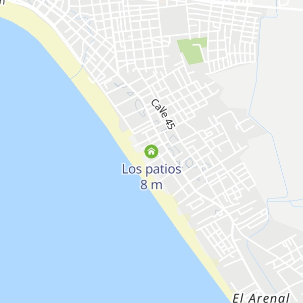 Map of Los patios