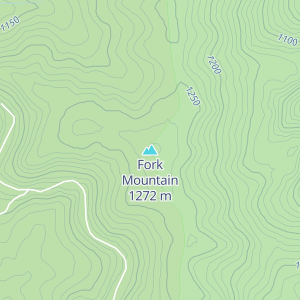 Map of Fork Mountain