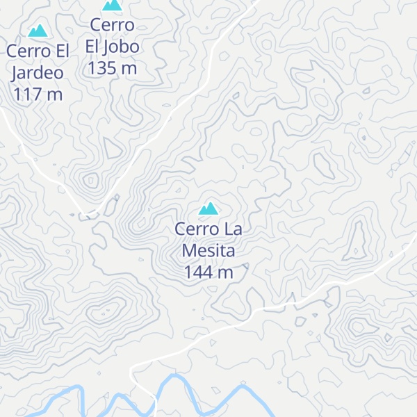 Map of Cerro La Mesita
