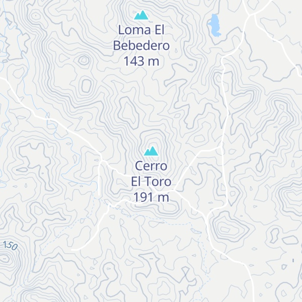 Map of Cerro El Toro