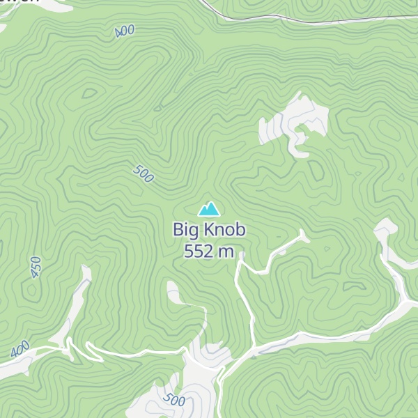 Map of Big Knob