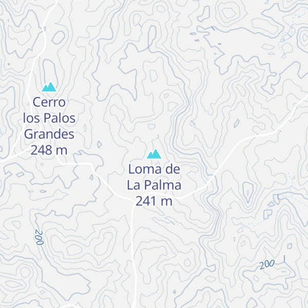 Map of Loma de La Palma