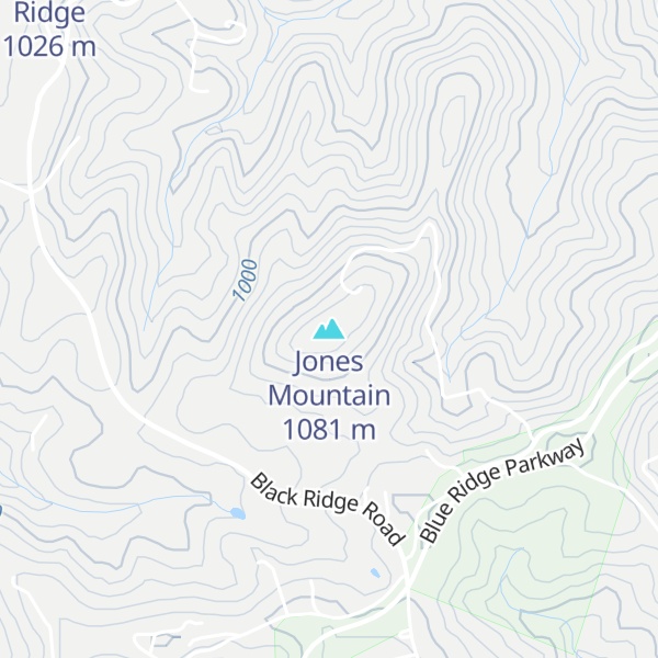 Map of Jones Mountain