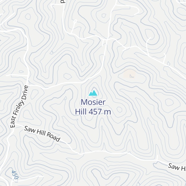 Map of Mosier Hill