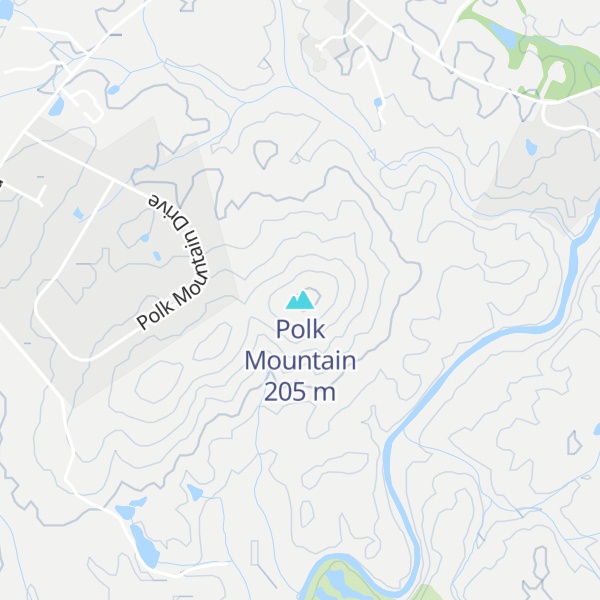 Map of Polk Mountain
