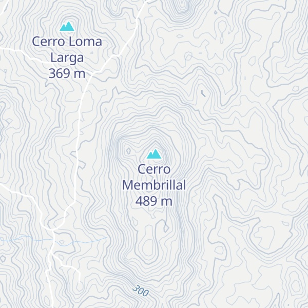 Map of Cerro Membrillal