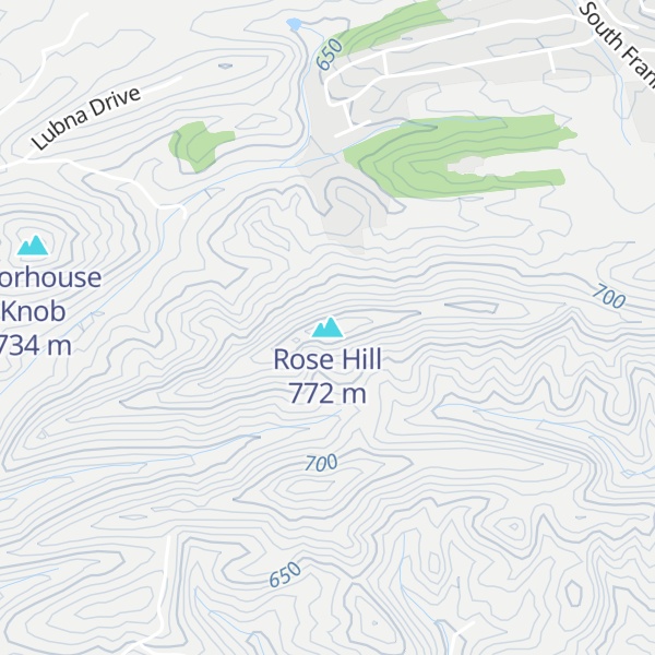 Map of Rose Hill
