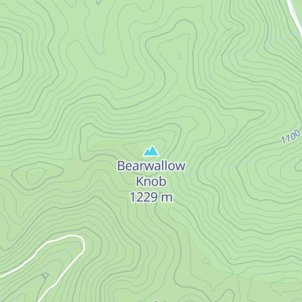 Map of Bearwallow Knob