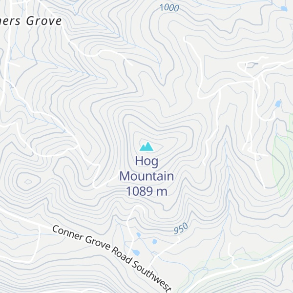 Map of Hog Mountain