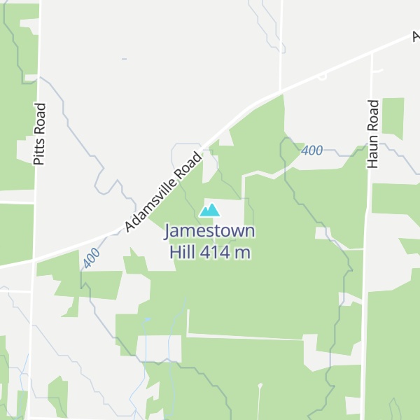 Map of Jamestown Hill