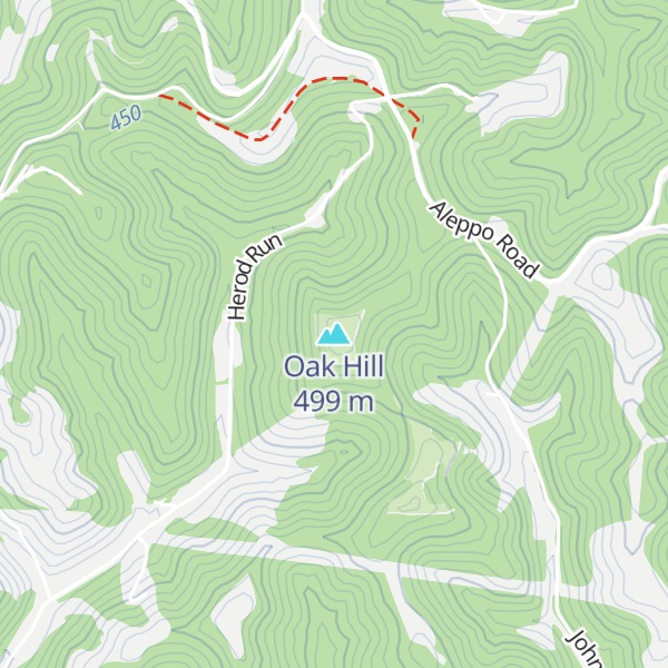 Map of Oak Hill