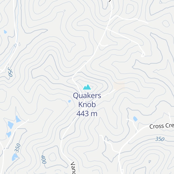 Map of Quakers Knob
