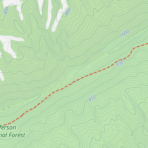Map of Peters Mountain