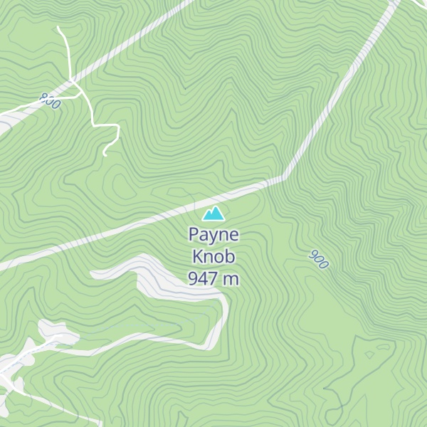 Map of Payne Knob