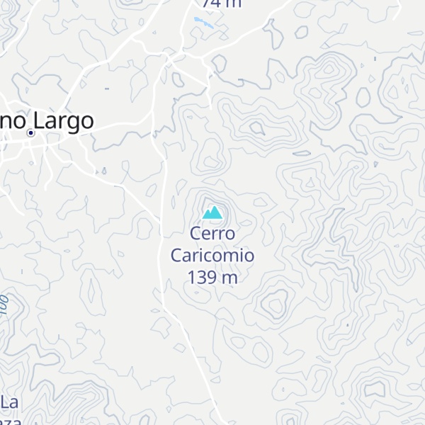 Map of Cerro Caricomio