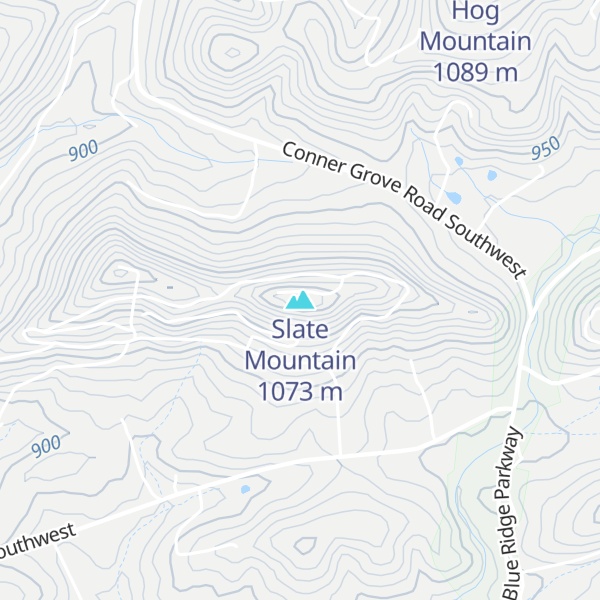 Map of Slate Mountain