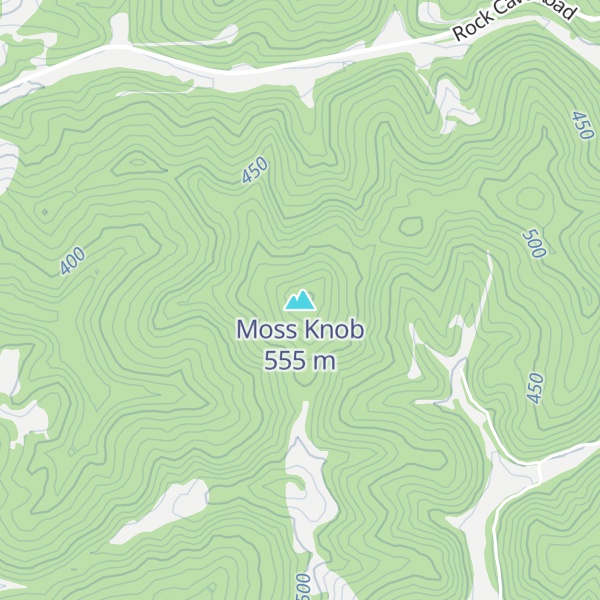 Map of Moss Knob