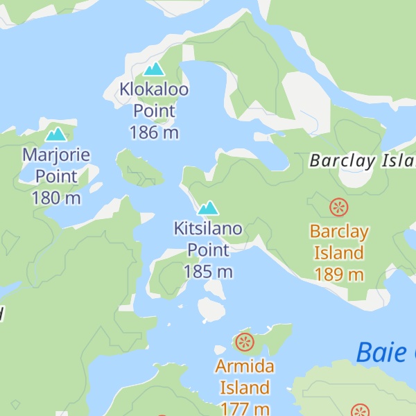 Map of Kitsilano Point