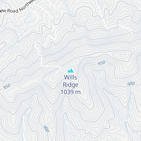 Map of Wills Ridge