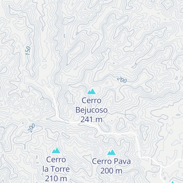 Map of Cerro Bejucoso
