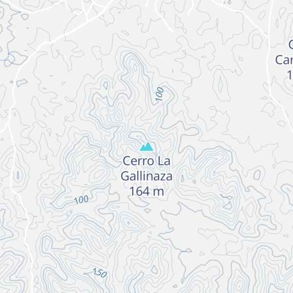 Map of Cerro La Gallinaza