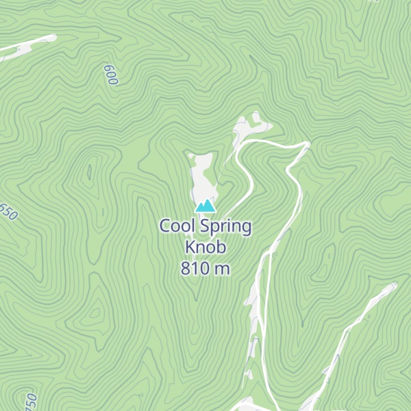 Map of Cool Spring Knob