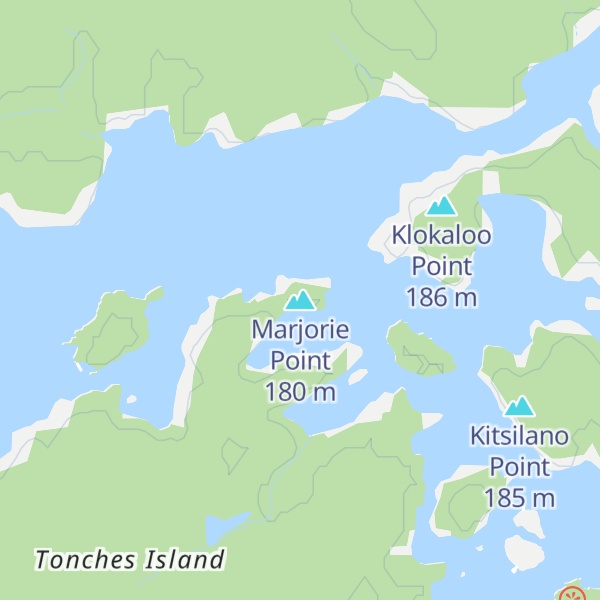 Map of Marjorie Point