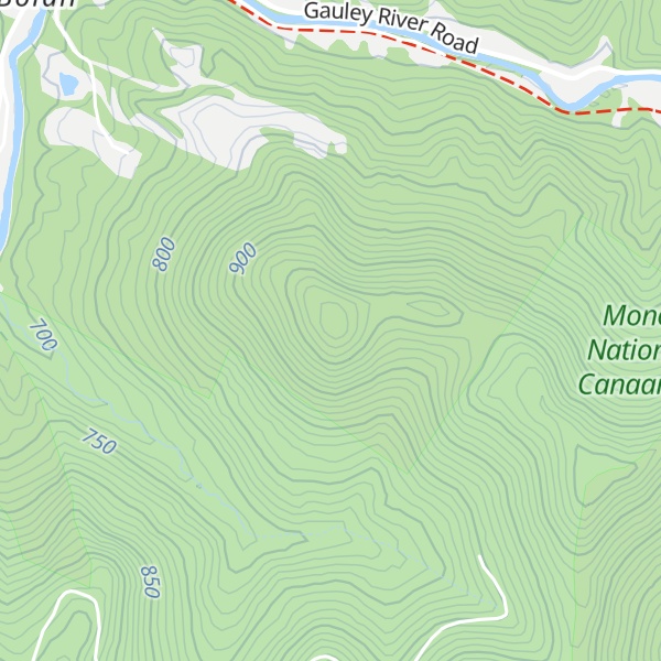 Map of Bee Knob