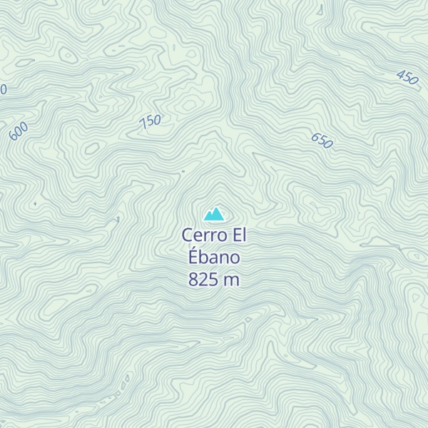 Map of Cerro El Ébano