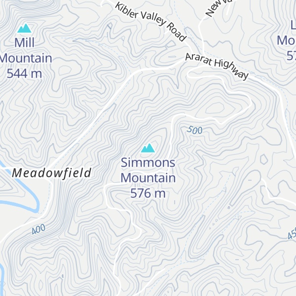 Map of Simmons Mountain