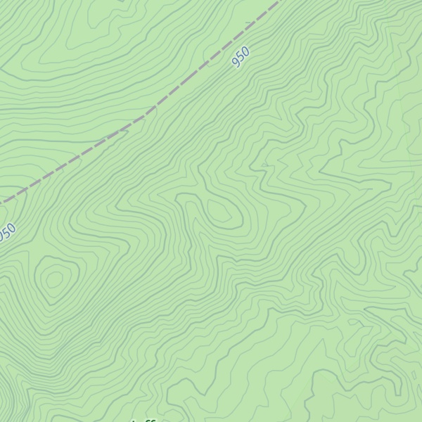 Map of Brushy Mountain