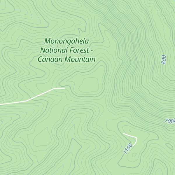 Map of Red Oak Knob
