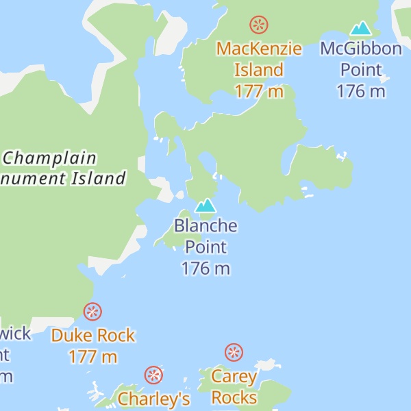 Map of Blanche Point