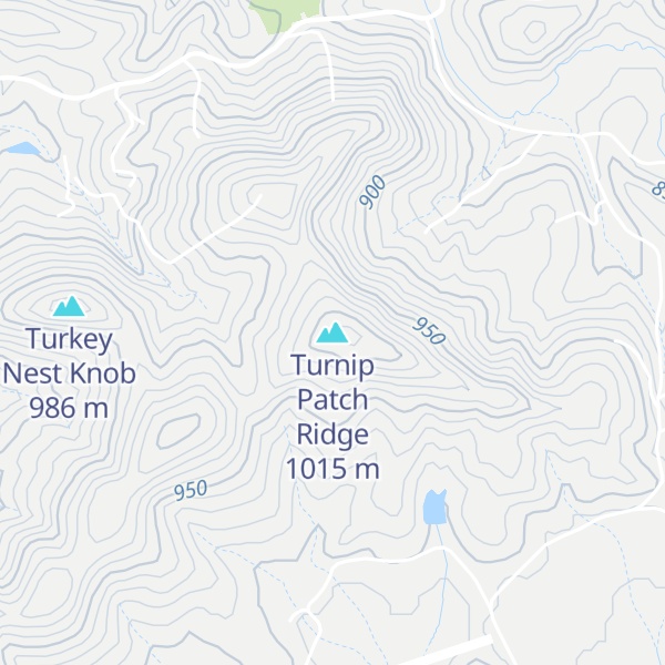 Map of Turnip Patch Ridge
