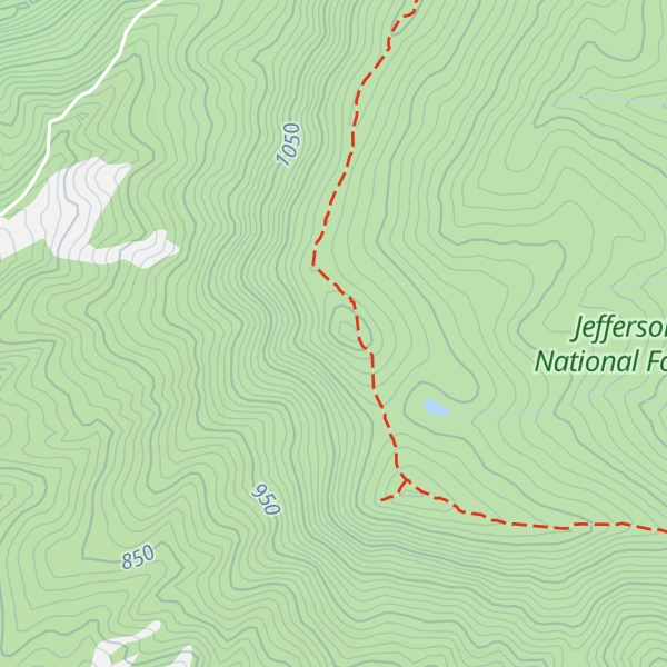 Map of Johns Creek Mountain