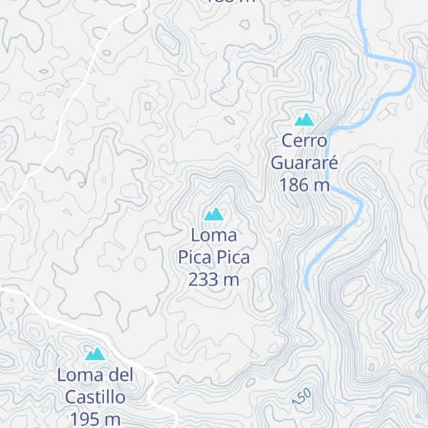 Map of Loma Pica Pica