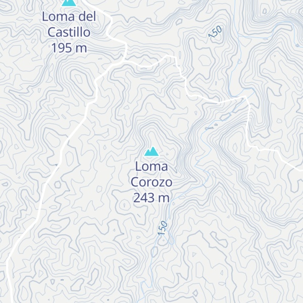 Map of Loma Corozo