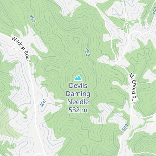 Map of Devils Darning Needle