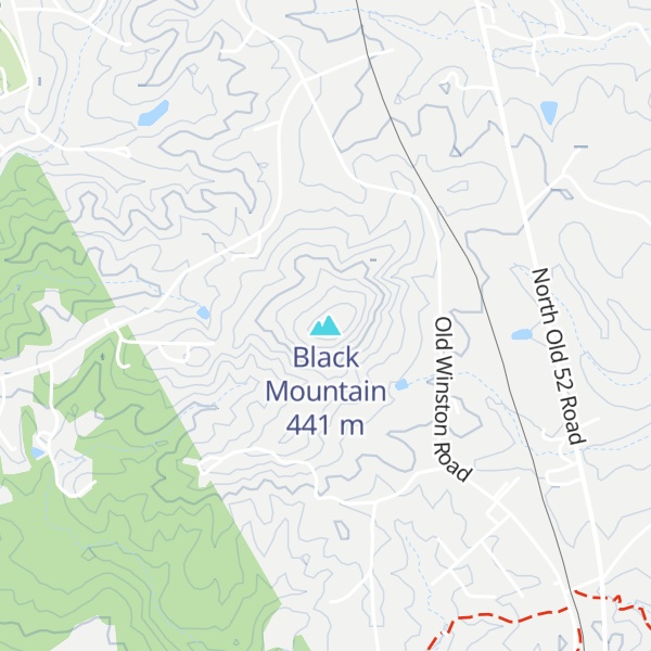 Map of Black Mountain